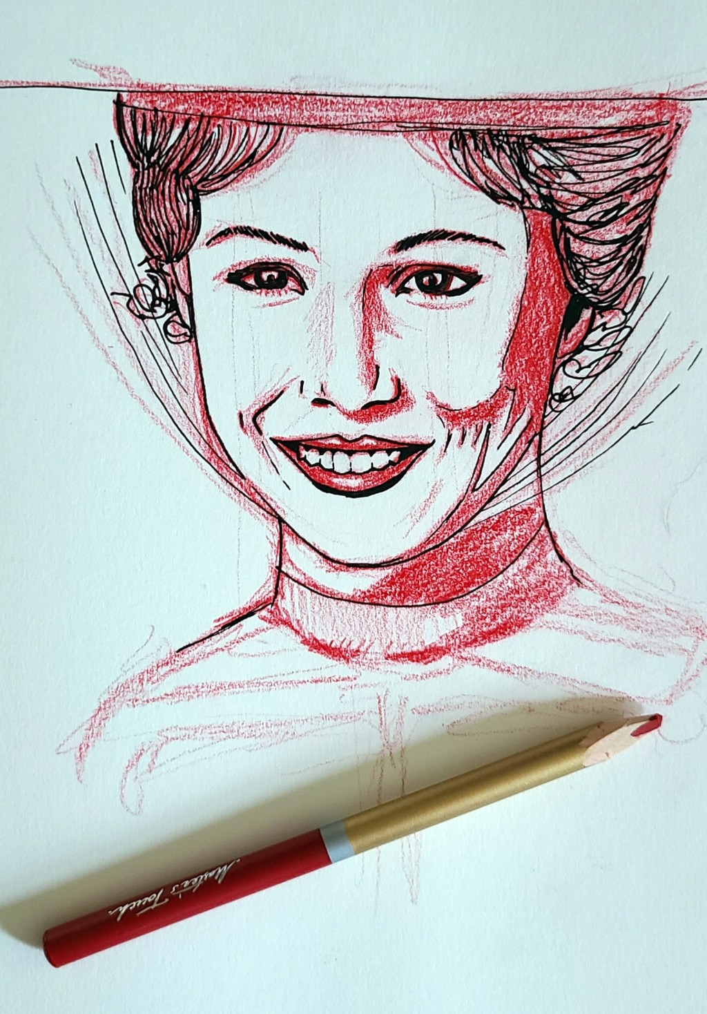 Sketchbook Portrait Practice drawing by Tyler vevea Doodle Addicts