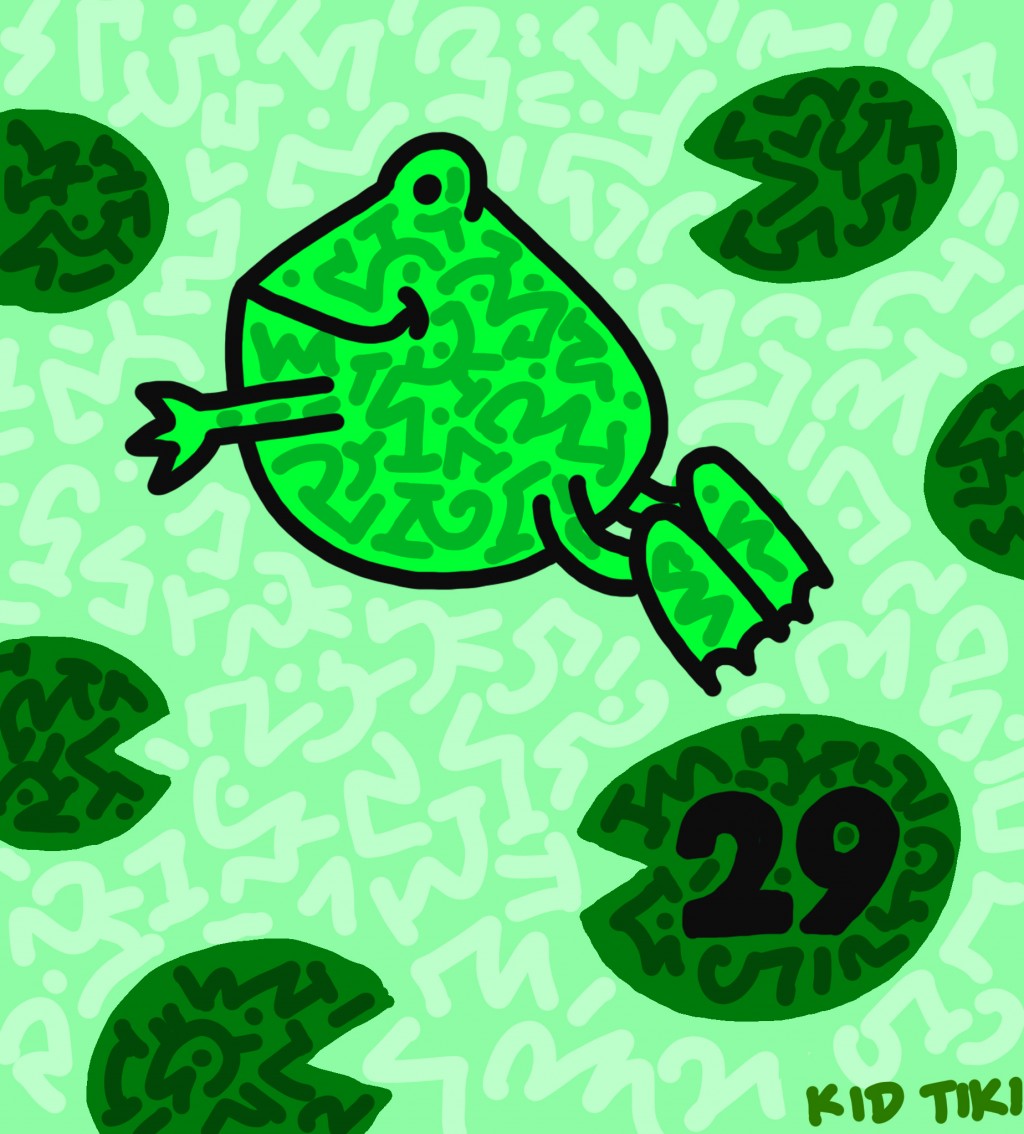 Leap Year 2025 doodle drawing by kid tiki Doodle Addicts