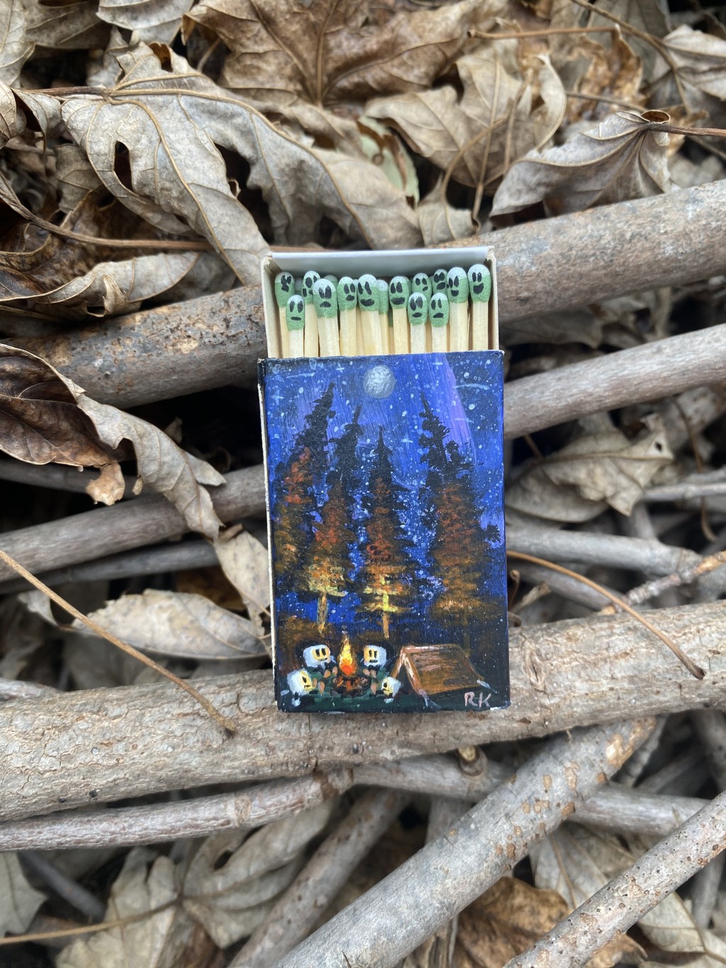 Matchbox art drawing by Richard Koehler Doodle Addicts