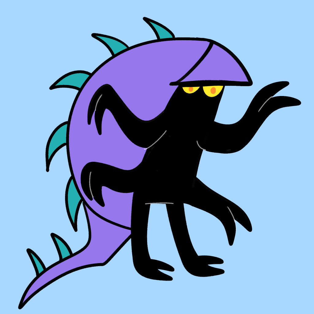 Horseshoe crab character drawing by Valeria Doodle Addicts