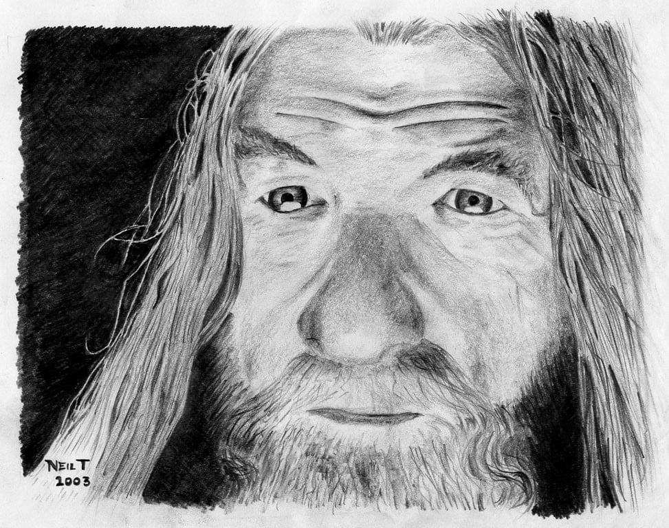HD wallpaper Gandalf drawing The Lord of the Rings fantasy art wizard   Wallpaper Flare