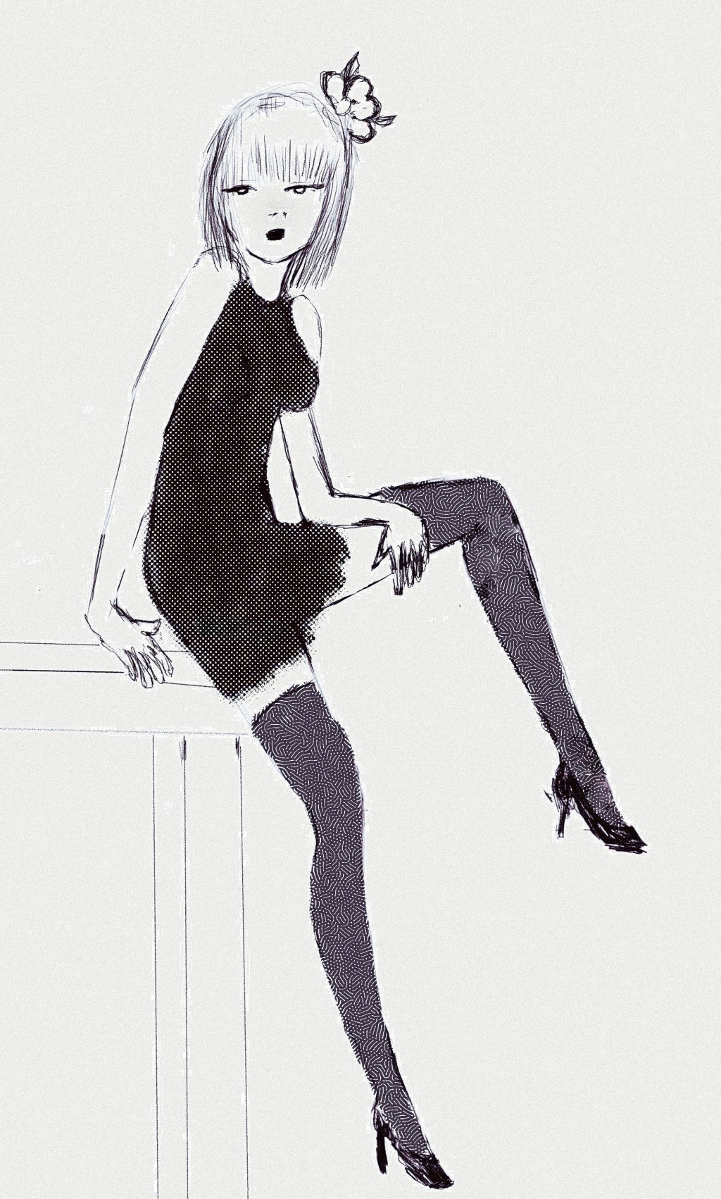 Female Figures Drawing By Suzette Doodle Addicts female-figures-drawing-by-suzette-doodle-addicts