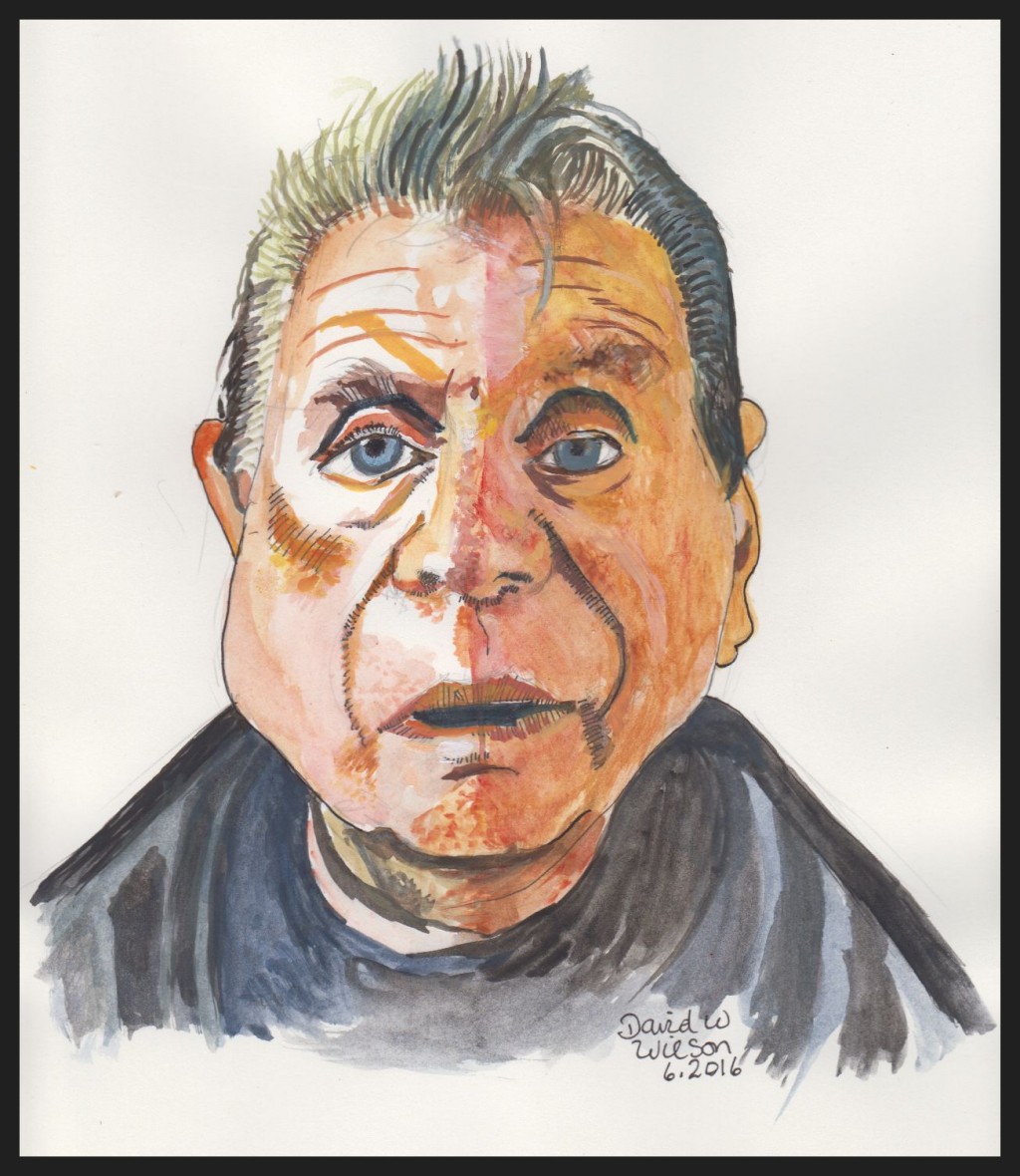 Francis Bacon, British painter drawing by David Wilson | Doodle Addicts