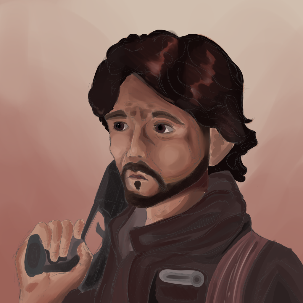 New painting of Cassian Andor drawing by Goggles | Doodle Addicts