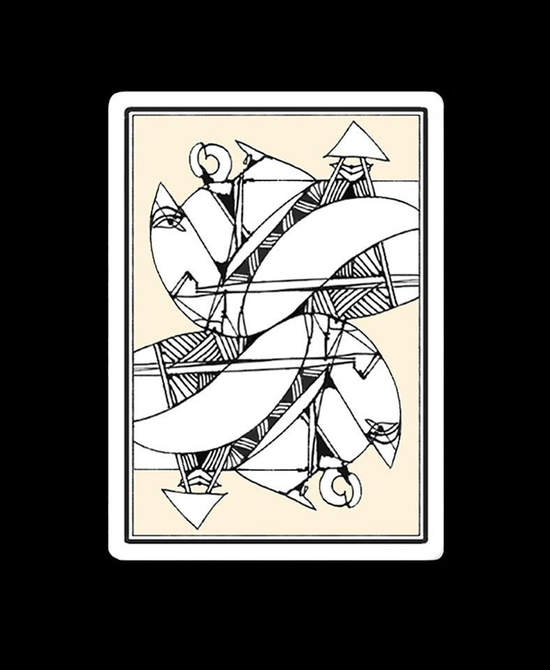 doodle design playing card drawing by David Young Doodle Addicts