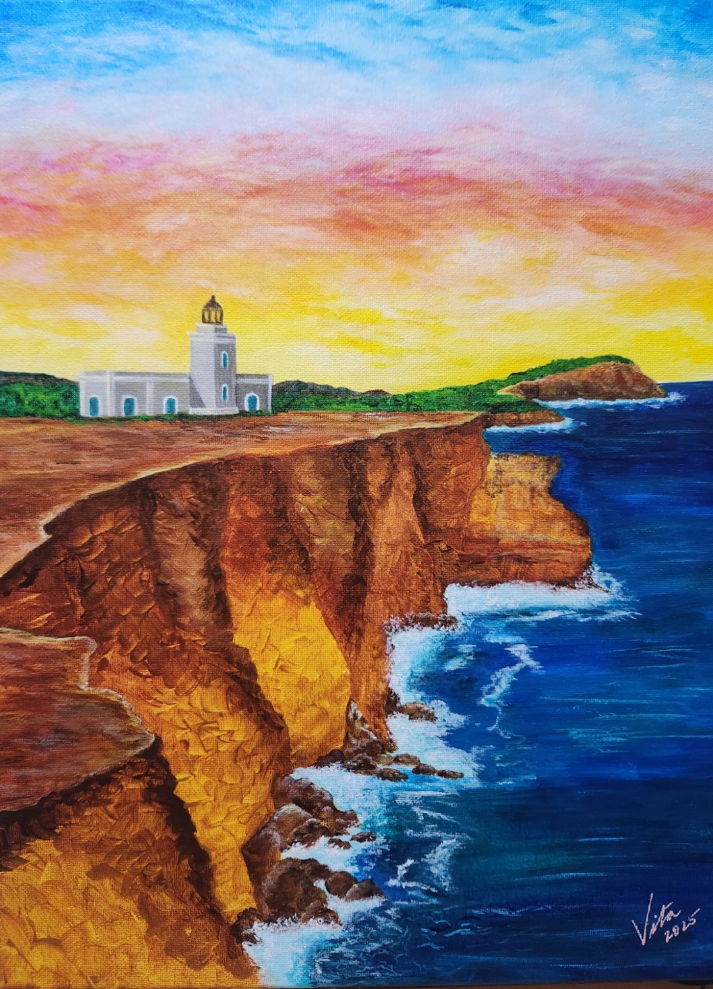 Faro de Cabo Rojo drawing by Vita | Doodle Addicts