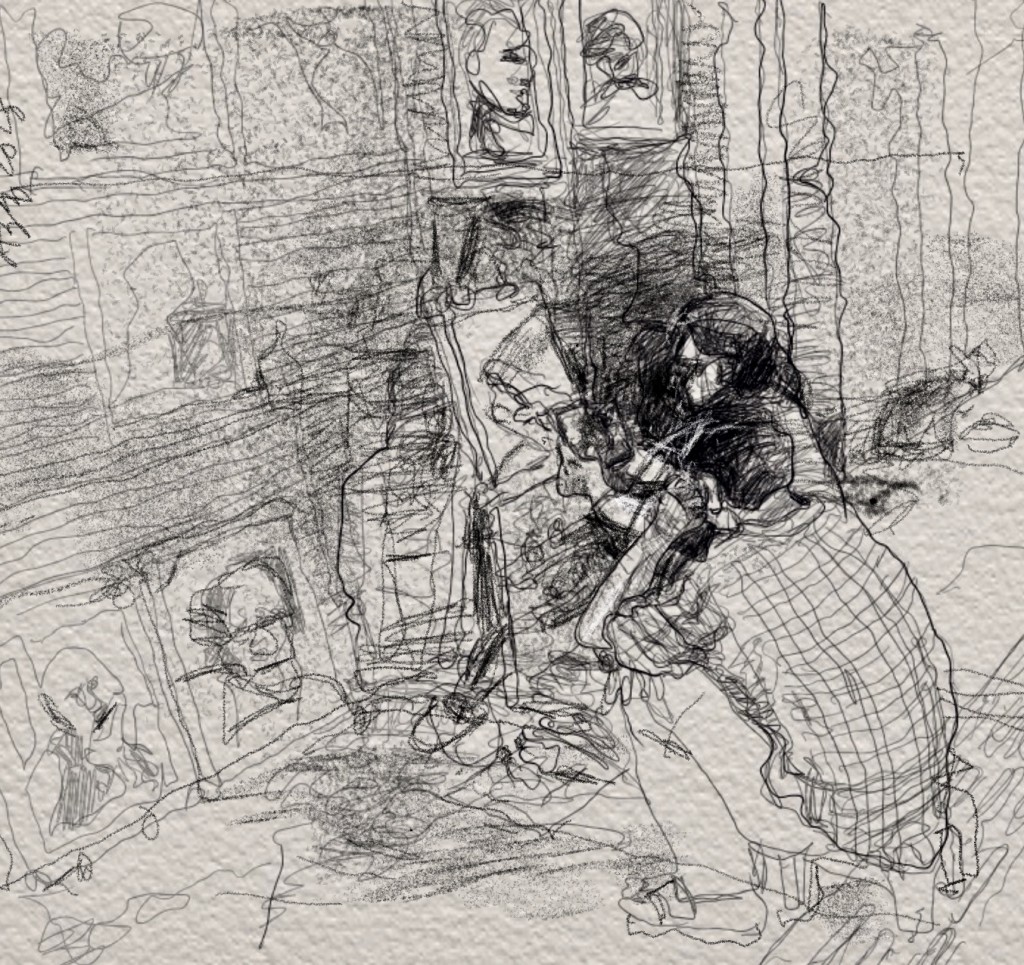 Street painters drawing by aziz tirta atmadja Doodle Addicts