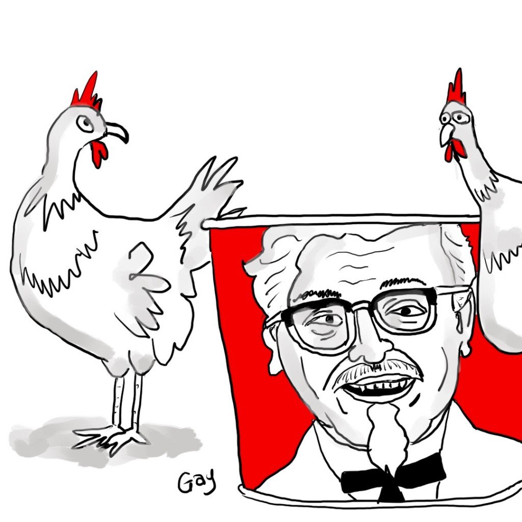 colonel sanders cartoon