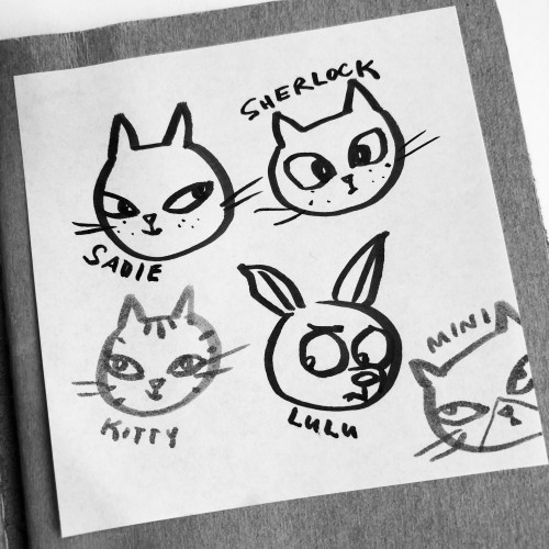 Post It Doodle Animals