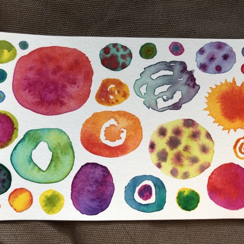 Watercolor blobs