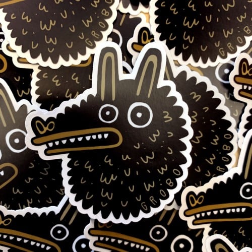 Worry Wolf - Sticker form