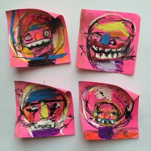 Sticky Note Portraits