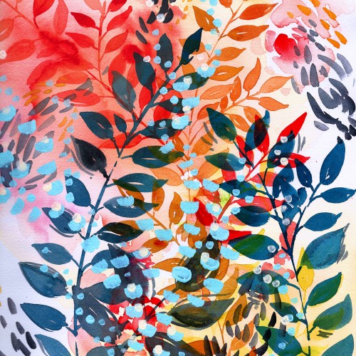 Watercolor Leaves