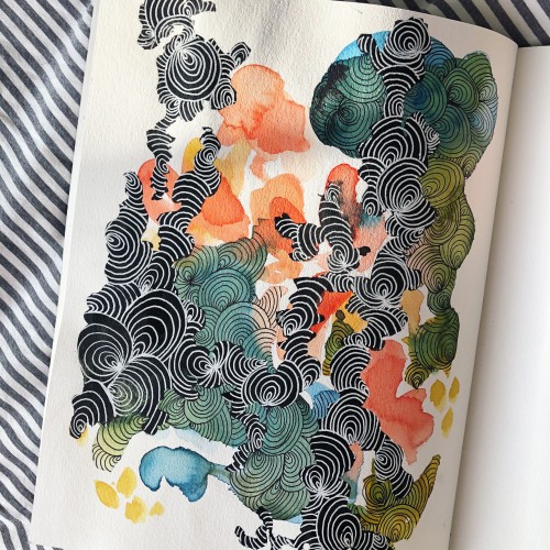 Mixed media sketchbook