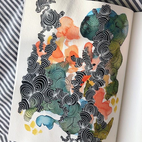 Mixed media sketchbook