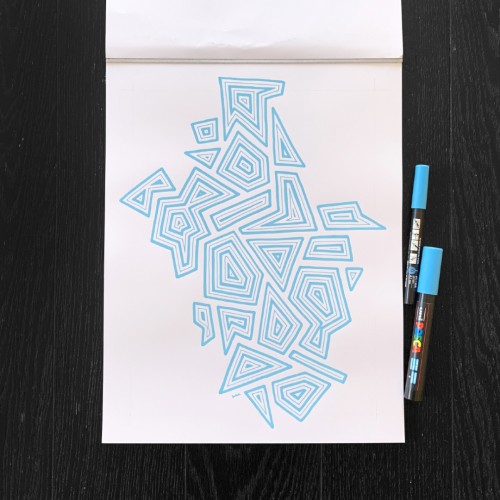 Pattern Study 15: Light Blue