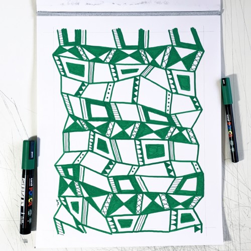 Pattern Study 23: Green