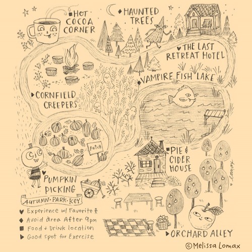 Spooky Autumn Park Map!