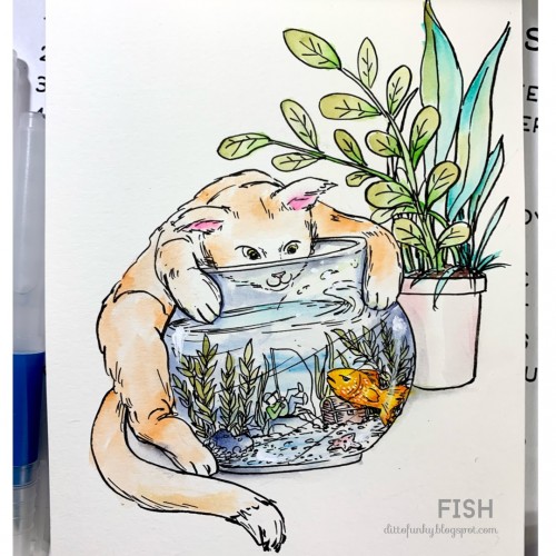 Inktober Day 01 - Fish