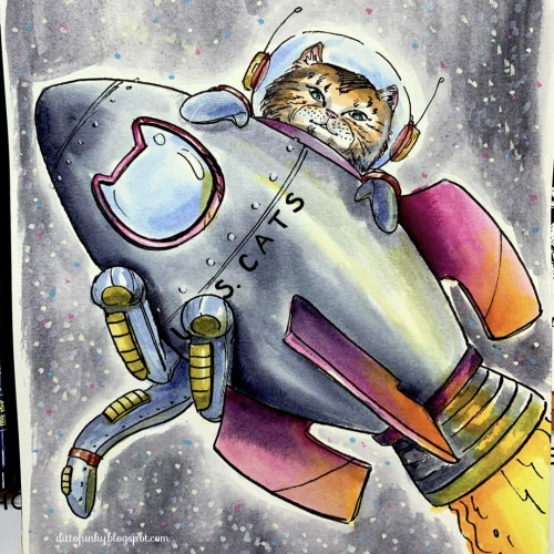 Inktober 2020 - Day16 - Rocket