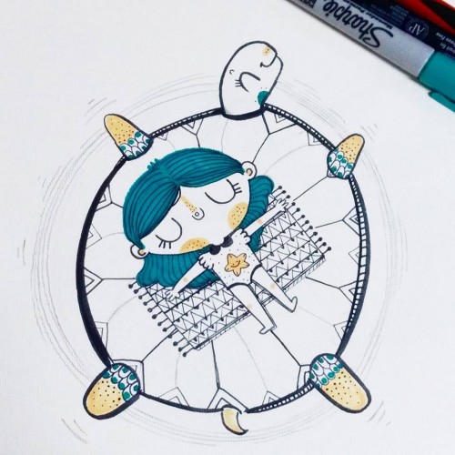 Inktober day 2 Tranquil