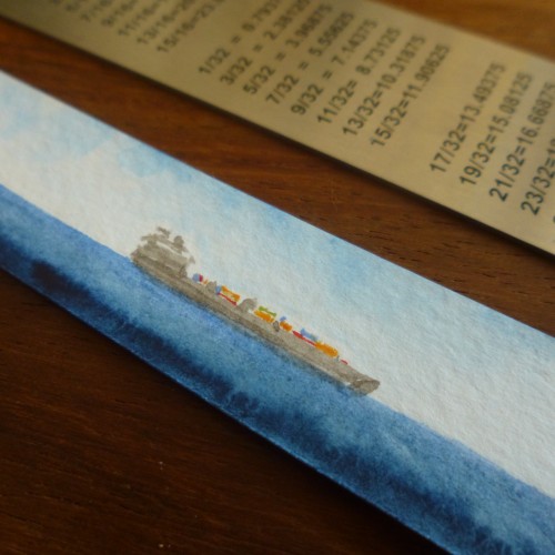 Cargo ship bookmark