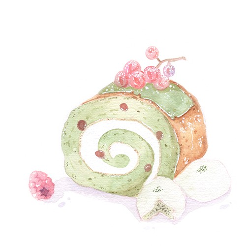 Watercolor Food Illustration Studies