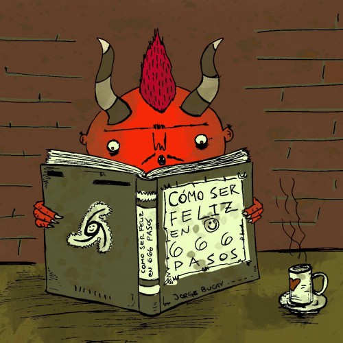 devil reading