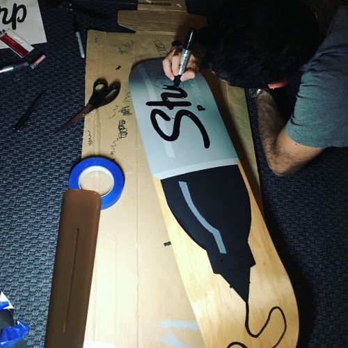 Sharpie Skateboard