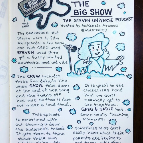 The Big Show - Steven Universe Sketchnotes