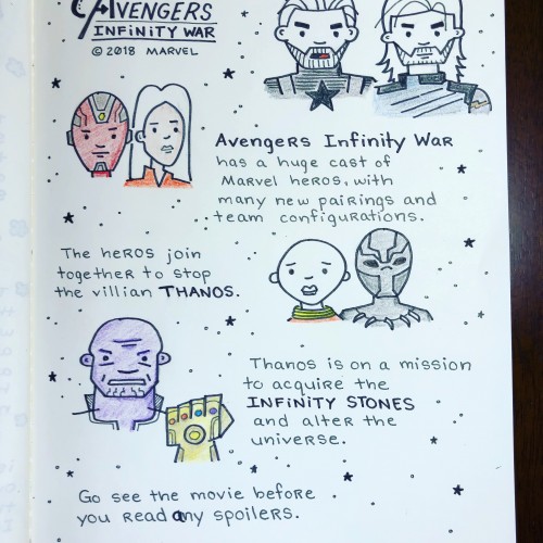 Avengers Infinity War Sketchnote