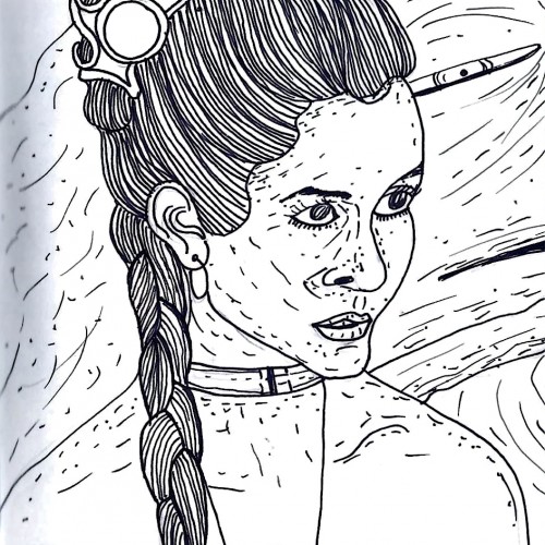 Princess Leia is captured by Jabba the Hutt