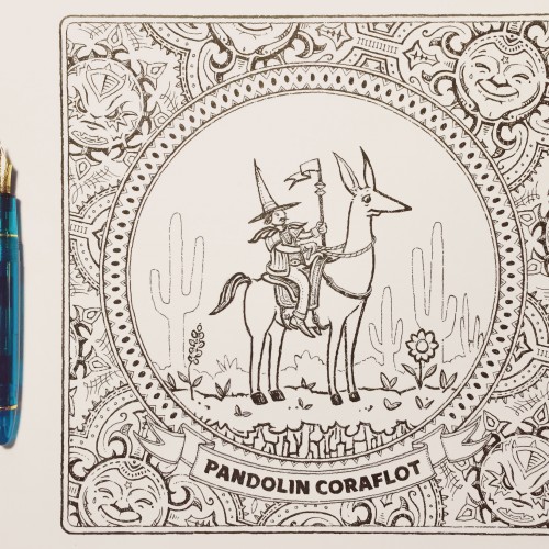 Pandolin Coraflot - Line Art