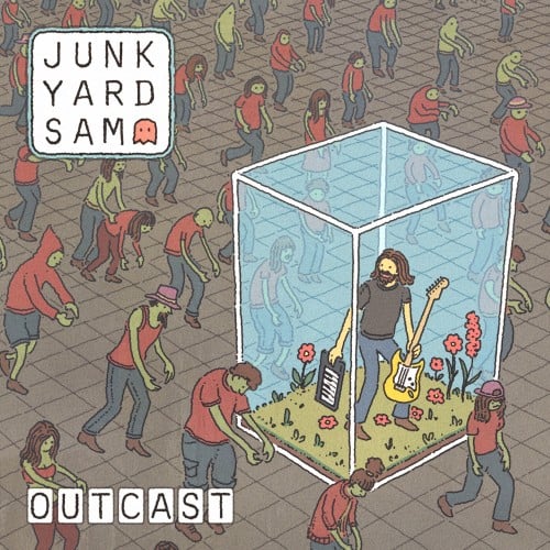 CD cover for my new album Junkyard Sam - OUTCAST