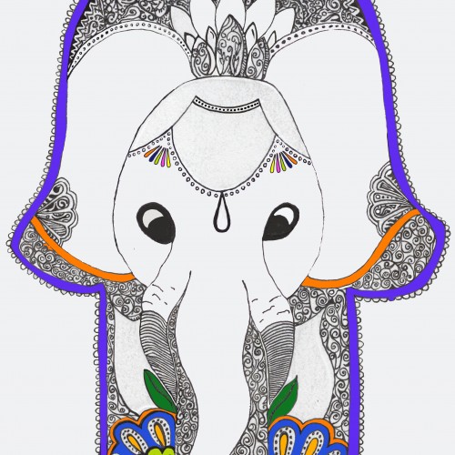 Elephant Hamsa