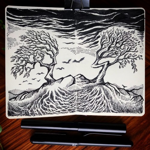 Two trees