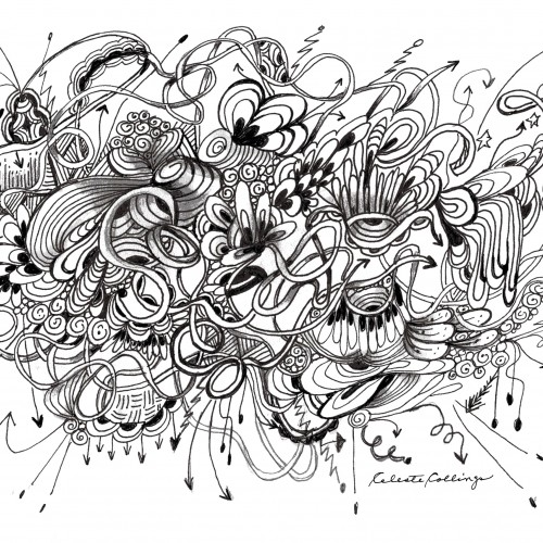 Pen and Ink Doodle Scramble