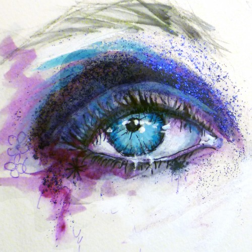 Blur Eyes drawing