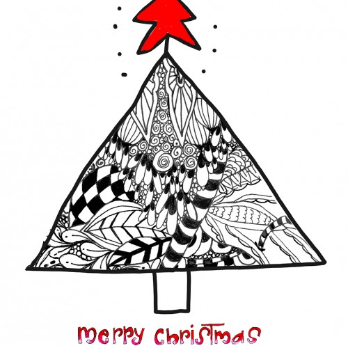 Doodle Addicts Christmas Tree