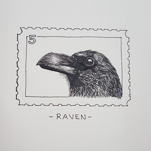 Inktober 5 - Raven