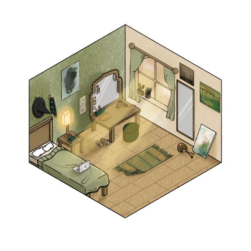 Isometric Character Room