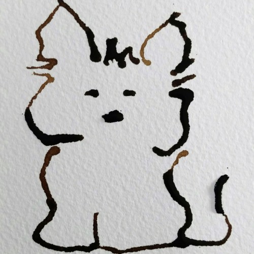 Ink Dropper Cat