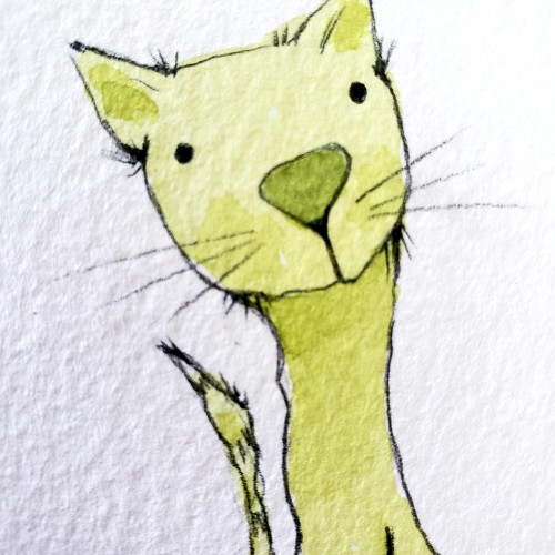 Another green cat