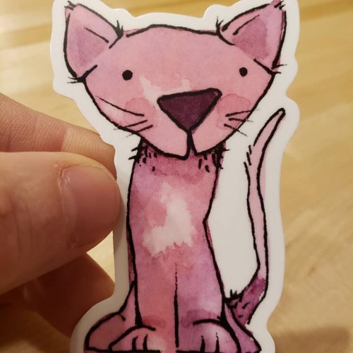 Cat sticker