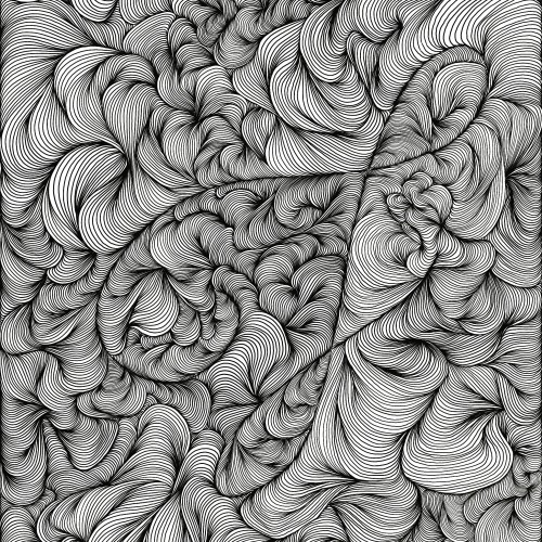 A squiggle surrounded by squiggles.