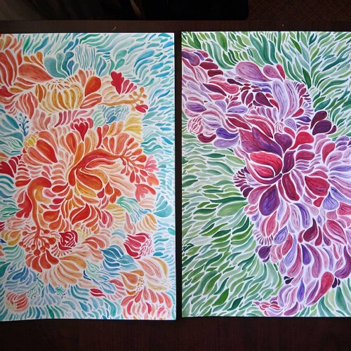 Floral Watercolour Doodle