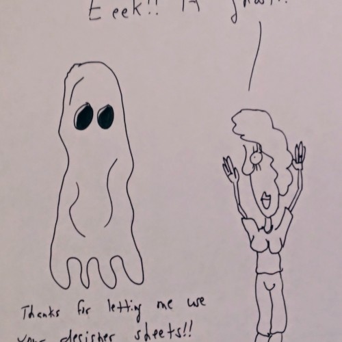 Sheets smell like ectoplasm