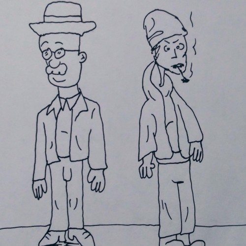 2 guys standin