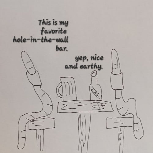 Wormy drink