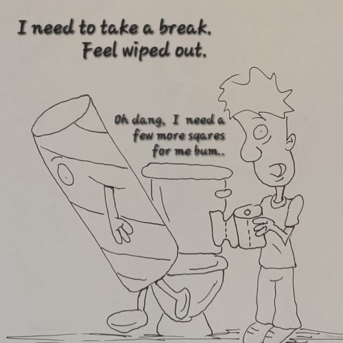 Toilet roll out
